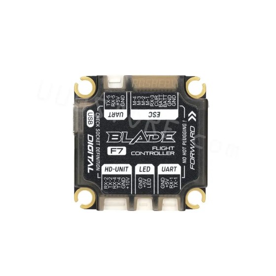 Wholesale RUSHFPV RUSH BLADE F722 V2 Analog Flight Controller ICM42688P 16MB BlackBox 3-6S 30X30mm for FPV Freestyle Drone Stack